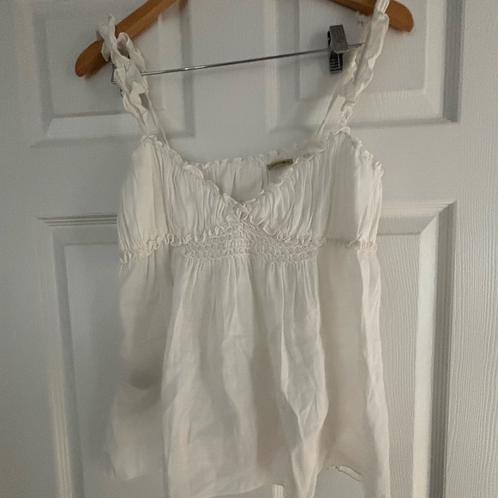 Max Studio White Camisole Top. Size L. Brand new, never worn.